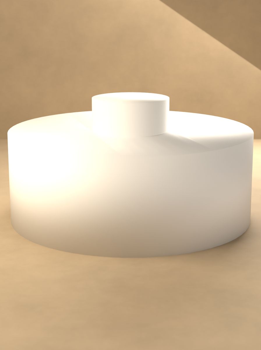 Topuzlu Kapak (38 mm Dış, 30 mm İç Çap, 14 mm Yükseklik) görsel 3