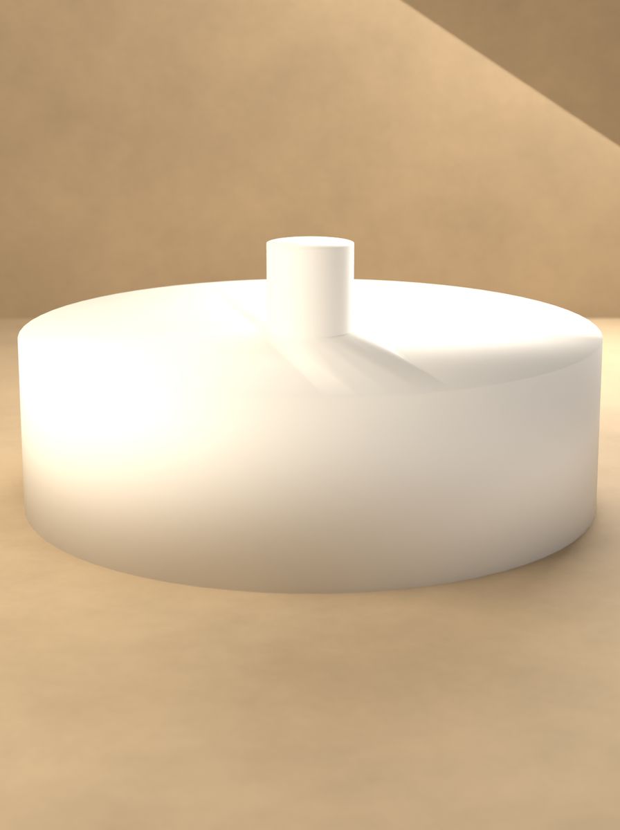 Topuzlu Kapak (40 mm Dış, 25 mm İç Çap, 12 mm Yükseklik) görsel 3