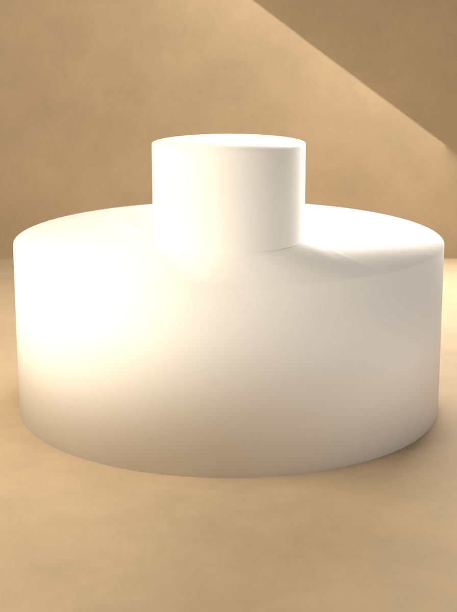 Topuzlu Kapak (45 mm Dış, 30 mm İç Çap, 18 mm Yükseklik) görsel 3