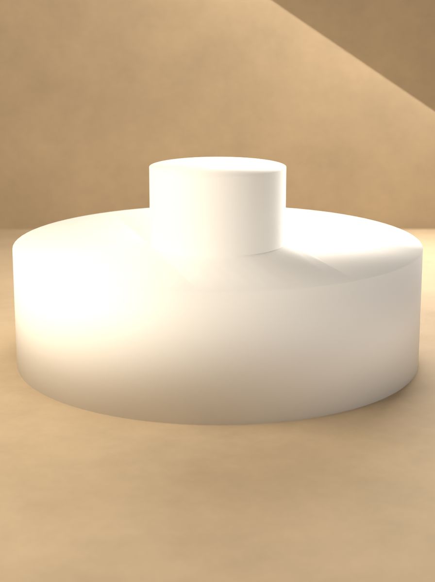 Topuzlu Kapak (48 mm Dış, 32 mm İç Çap, 14 mm Yükseklik) görsel 3