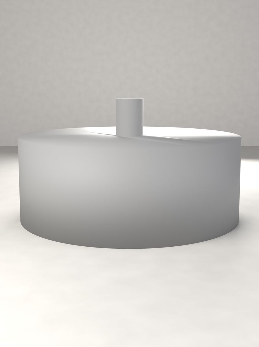 Topuzlu Kapak (48 mm Dış, 38 mm İç Çap, 18 mm Yükseklik) görsel 2
