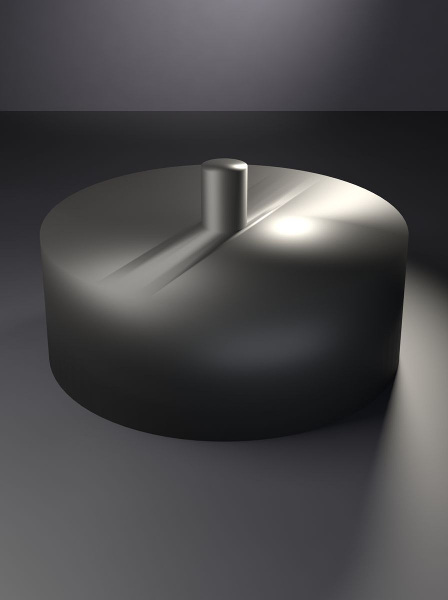 Topuzlu Kapak (48 mm Dış, 38 mm İç Çap, 18 mm Yükseklik)