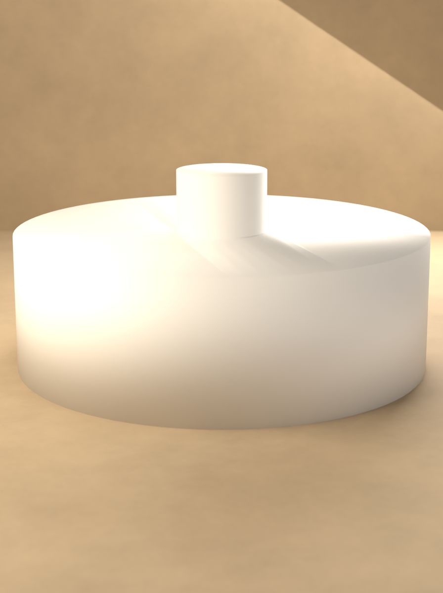 Topuzlu Kapak (55 mm Dış, 45 mm İç Çap, 18 mm Yükseklik) görsel 3