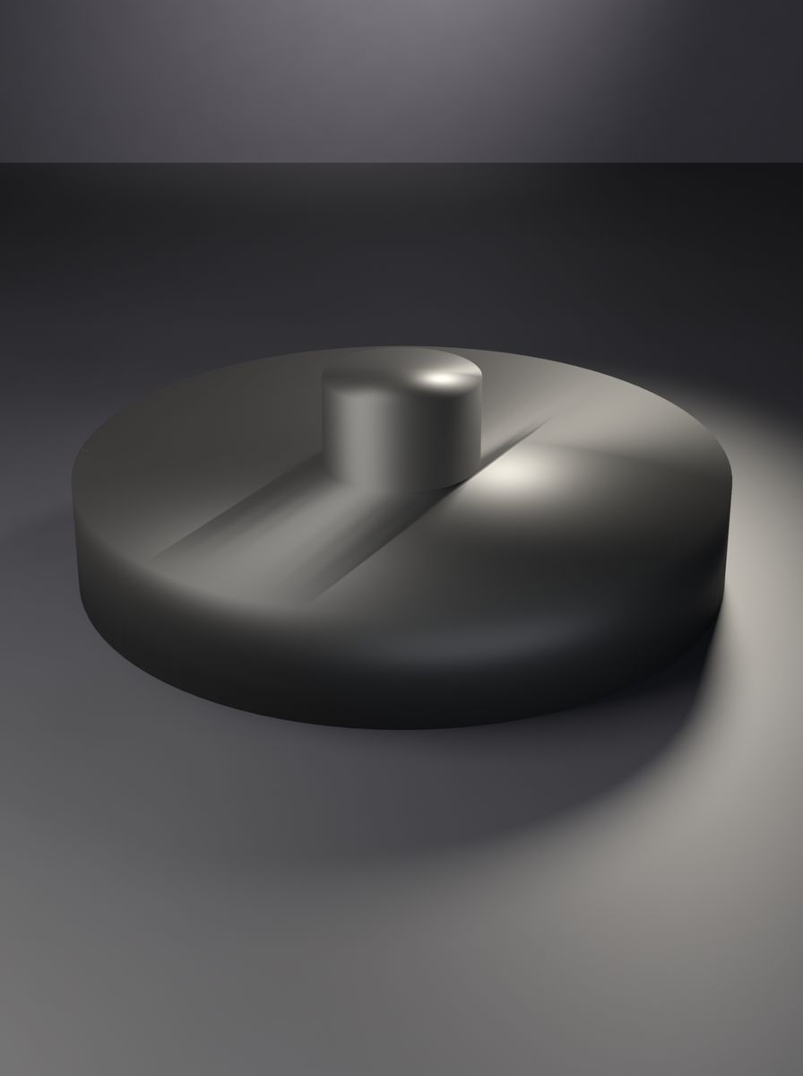 Topuzlu Kapak (58 mm Dış, 50 mm İç Çap, 10 mm Yükseklik)