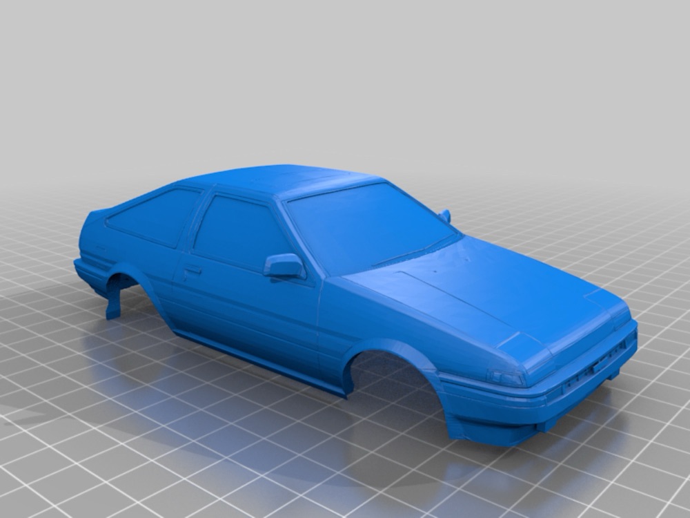 Toyota AE86 Sprinter Trueno RC Kep Gövdesi (90mm)