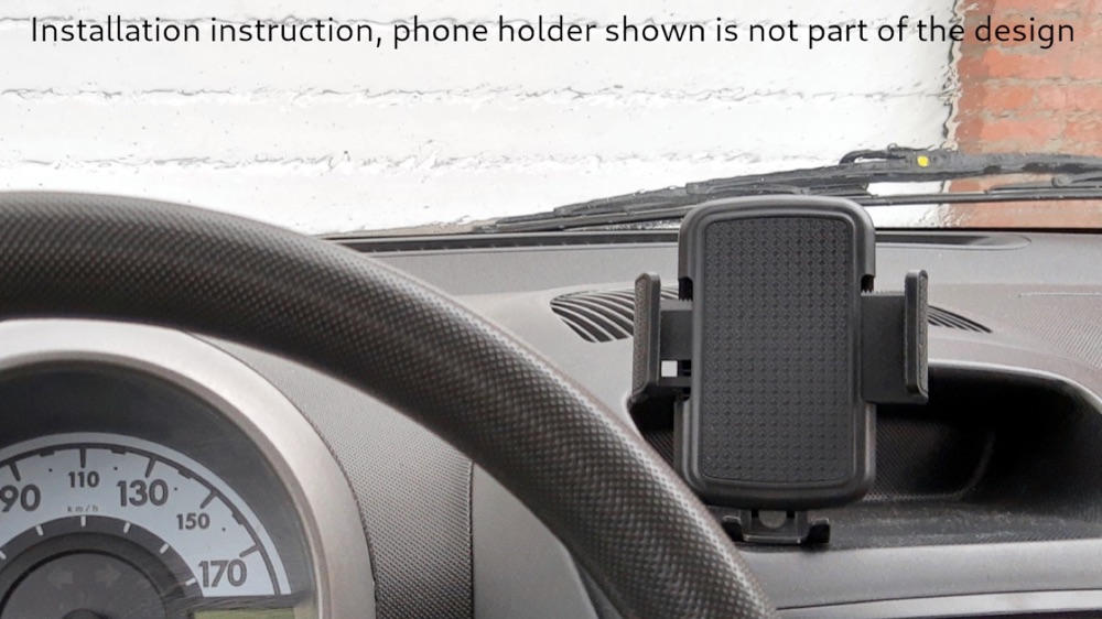 Toyota Aygo Ön Konsol Telefon Tutucu Klipsi görsel 2