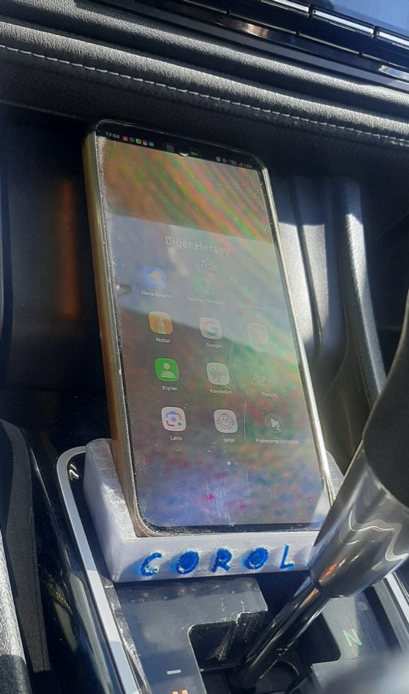 Toyota Corolla Uyumlu Vites Önü Telefon Standı görsel 3