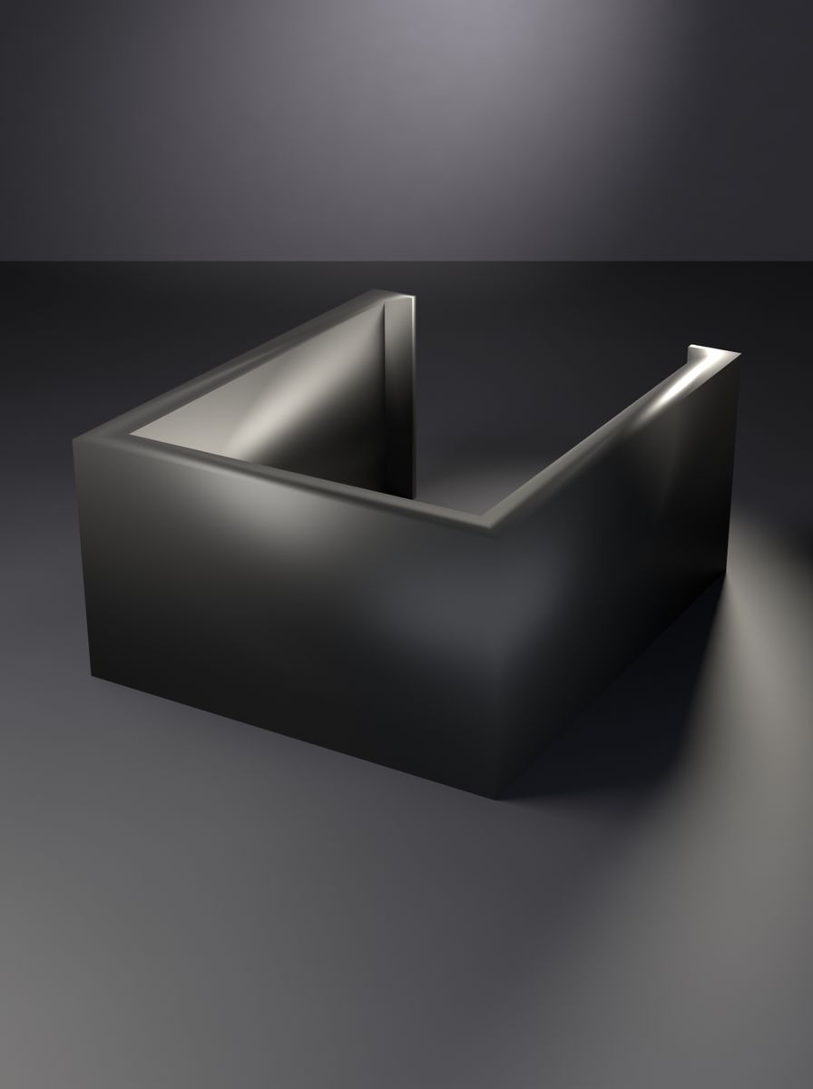 U Klips (60 mm İç Aralık, 40 mm Genişlik, 6 mm Kalınlık) görsel 1