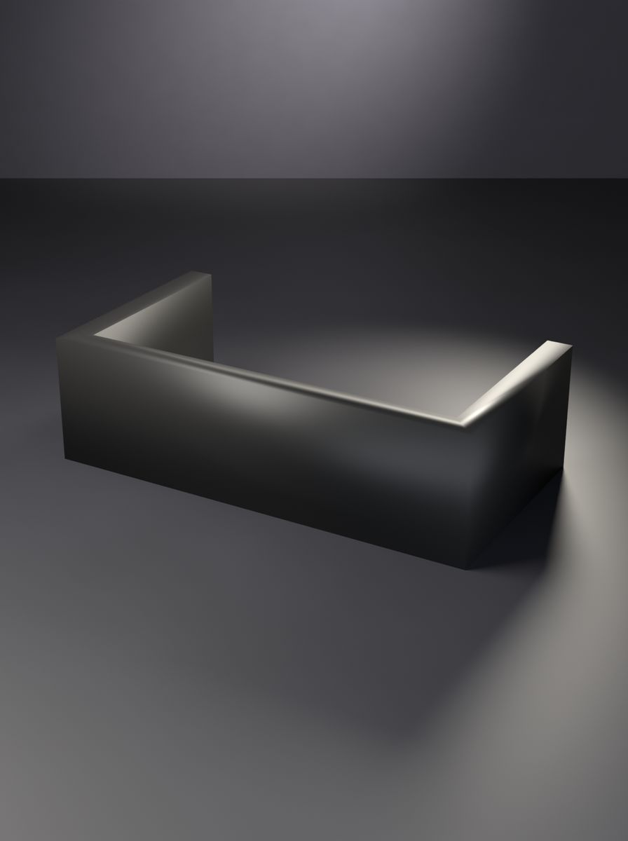 U Klips (60 mm İç Aralık, 20 mm Genişlik, 4 mm Kalınlık)