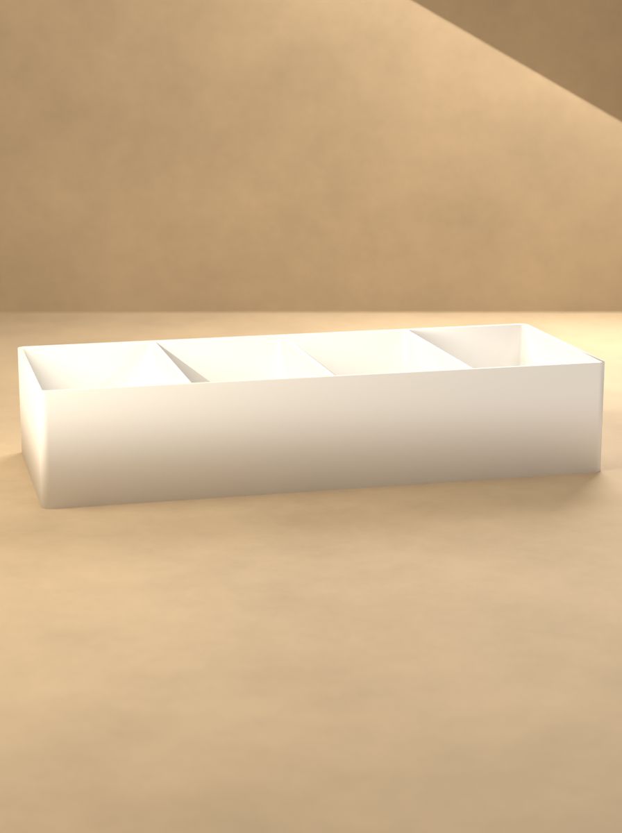 Uzun Bölmeli Organizer Kutu (200 × 80 × 40 mm, 4 × 1 Gözlü) görsel 3