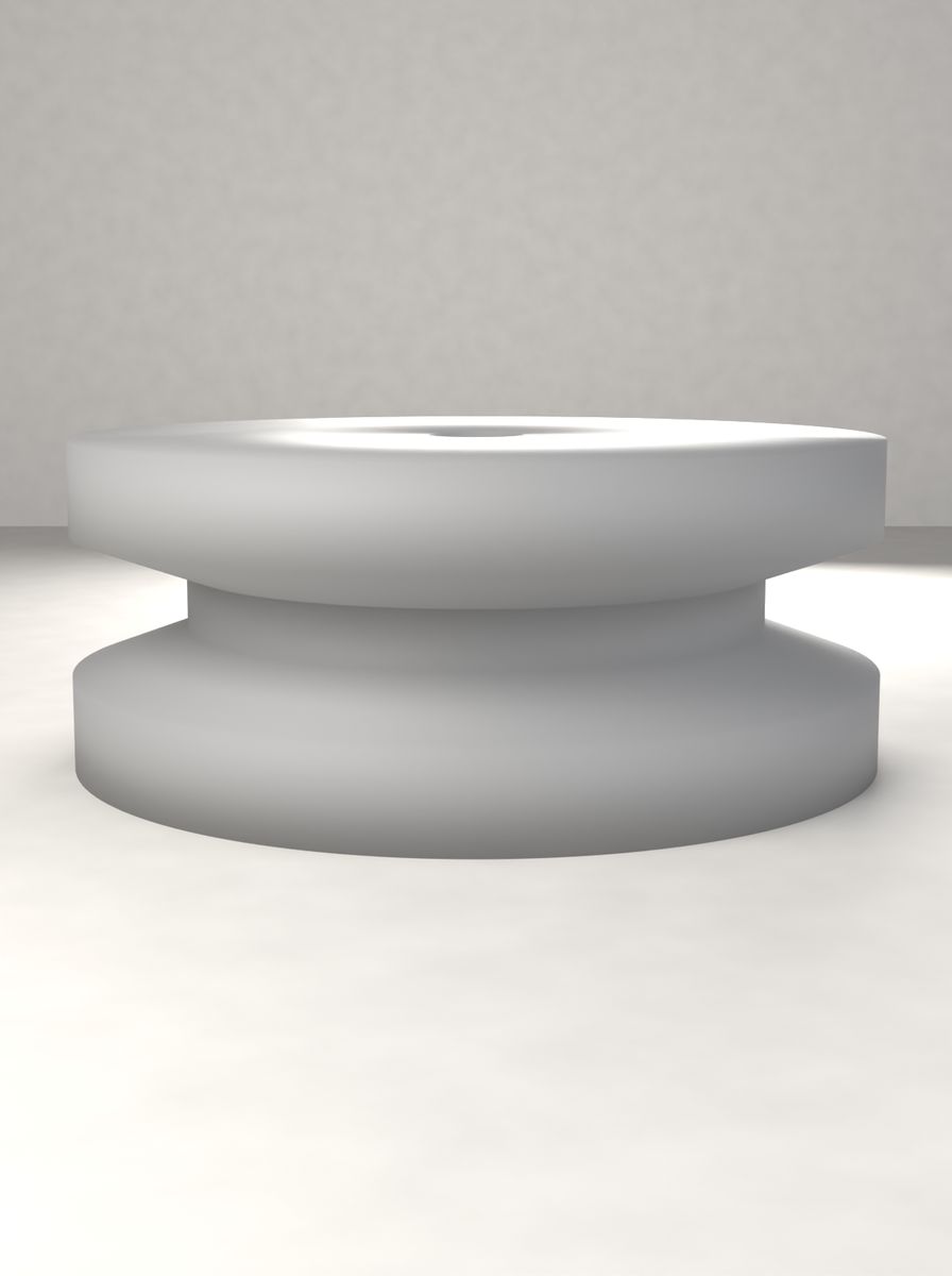 V Kasnak (100 mm Çap, 17 mm Kanal Genişliği, 12 mm Mil Deliği) görsel 2