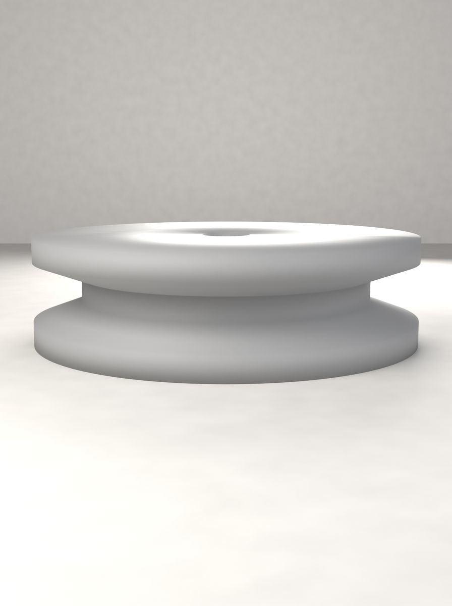 V Kasnak (80 mm Çap, 12 mm Kanal Genişliği, 10 mm Mil Deliği)