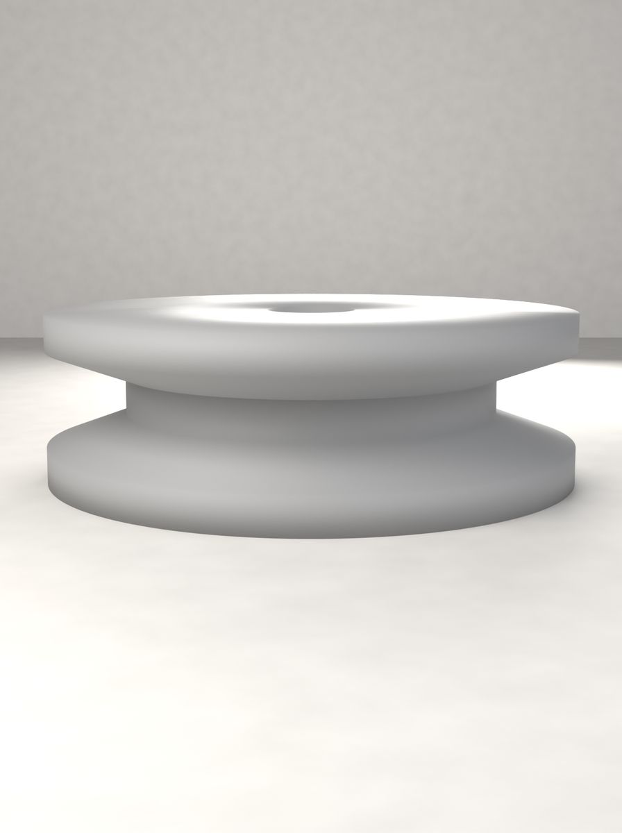 V Kasnak (95 mm Çap, 17 mm Kanal Genişliği, 16 mm Mil Deliği) görsel 2