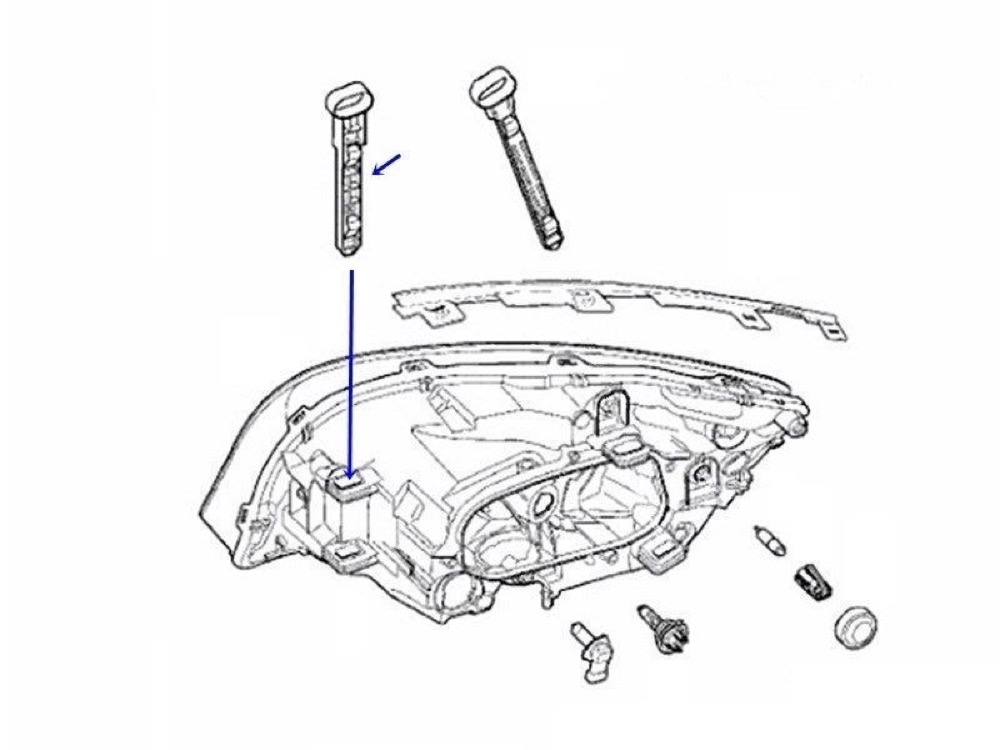 Volvo S60 / V60 Far (Farlar) Tutucu Braketi 31294522 / 89093257 görsel 4
