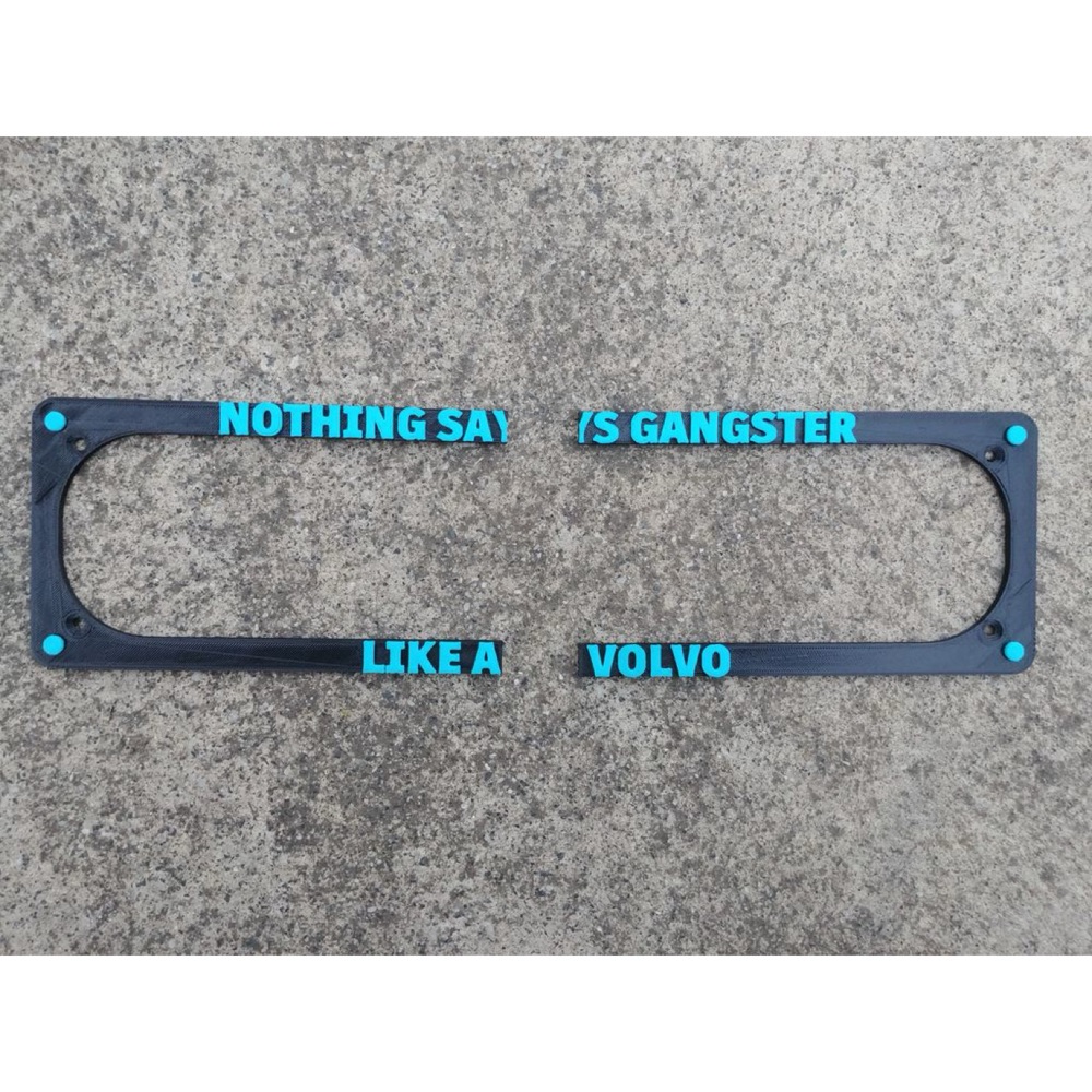 Volvo Özel Tasarım Plakalık Çerçevesi görsel 2
