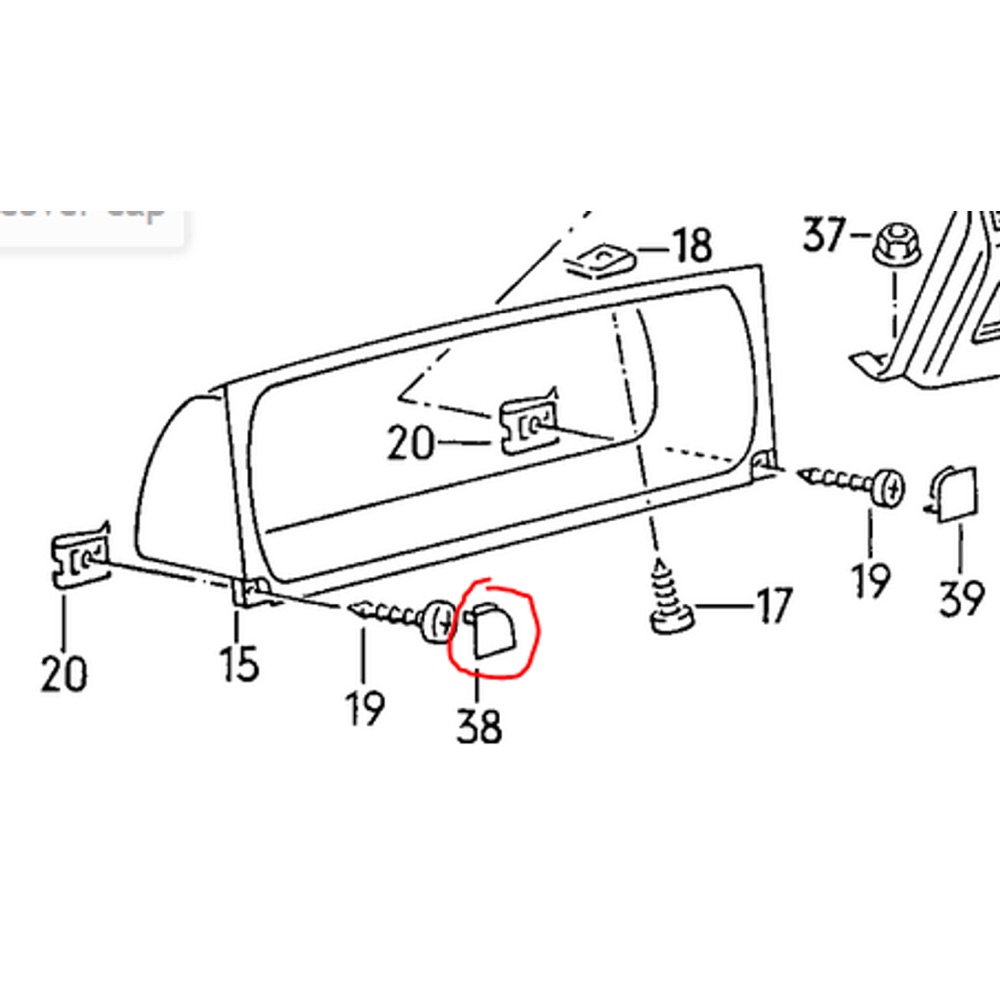 Volkswagen Corrado Gösterge Vida Kapağı (Sol, 535858507)