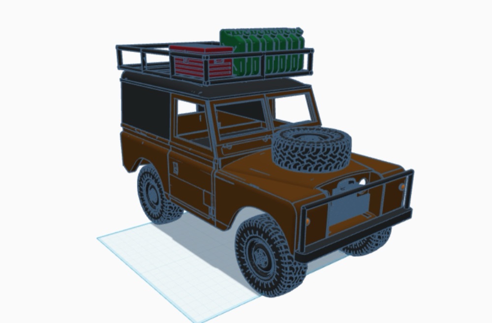 WPL C24/C14 Land Rover Series 2 karoser