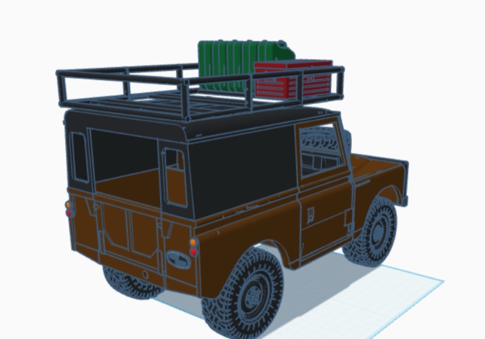 WPL C24/C14 Land Rover Series 2 karoser görsel 2