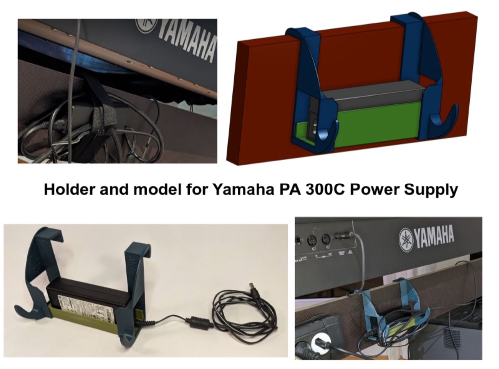Yamaha E-Piano Güç Kaynağı Tutucu görsel 4
