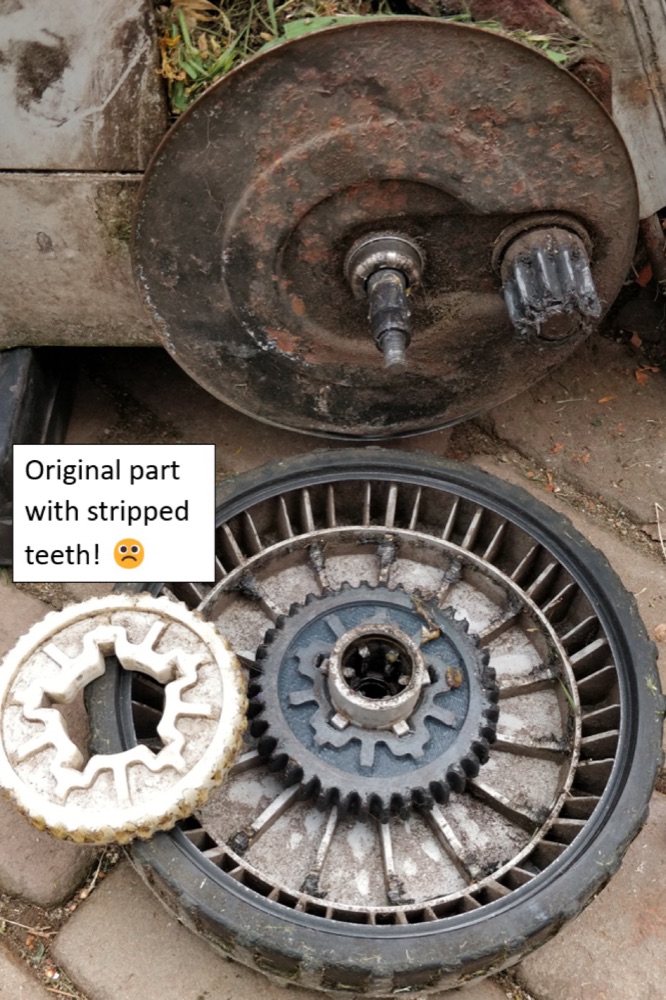 Yamaha çim biçme makinesi aktarma dişlisi görsel 3