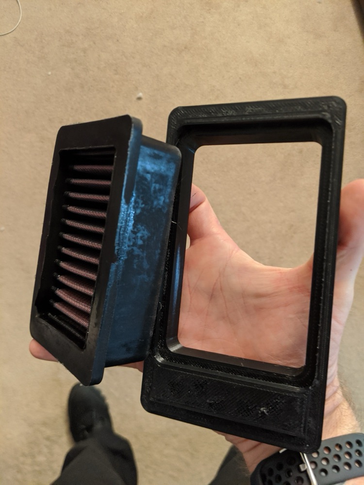 Yamaha XJ650 Turbo Seca hava filtresi adaptörü görsel 3