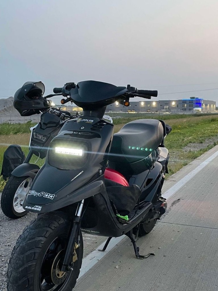 Yamaha Zuma far dönüşüm braketi görsel 3