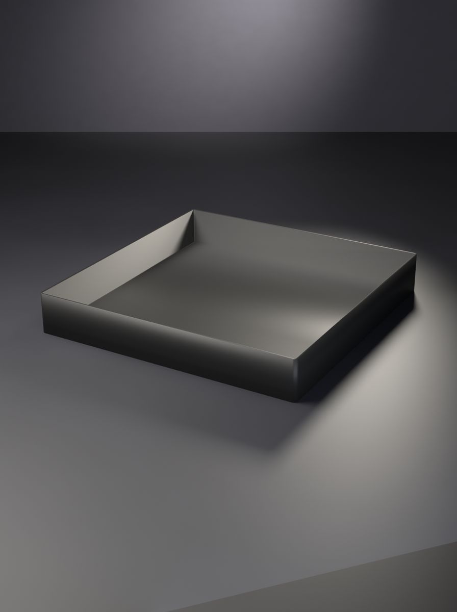 Yassı Tepsi Kutu (200 × 200 × 30 mm, Açık Üstlü)