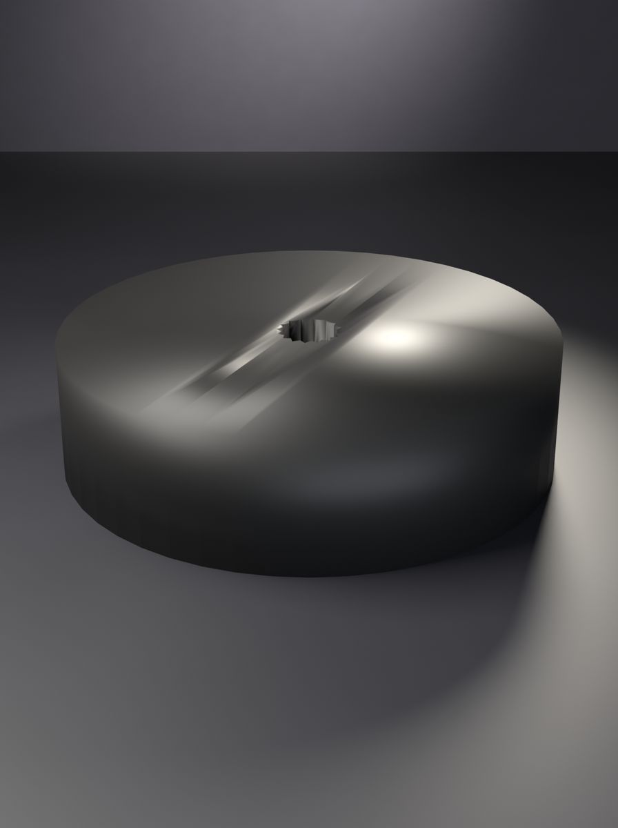 Yivli Milli Küçük Kontrol Düğmesi (30 mm Çap, 8 mm Yükseklik, 4 mm Mil)