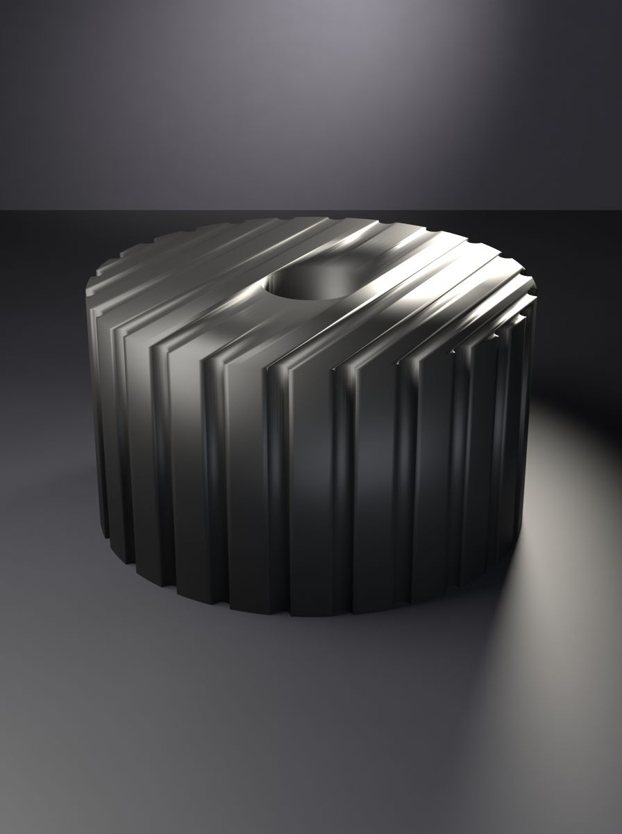 Yuvarlak Milli Kontrol Düğmesi (45 mm Çap, 25 mm Yükseklik, 10 mm Mil)